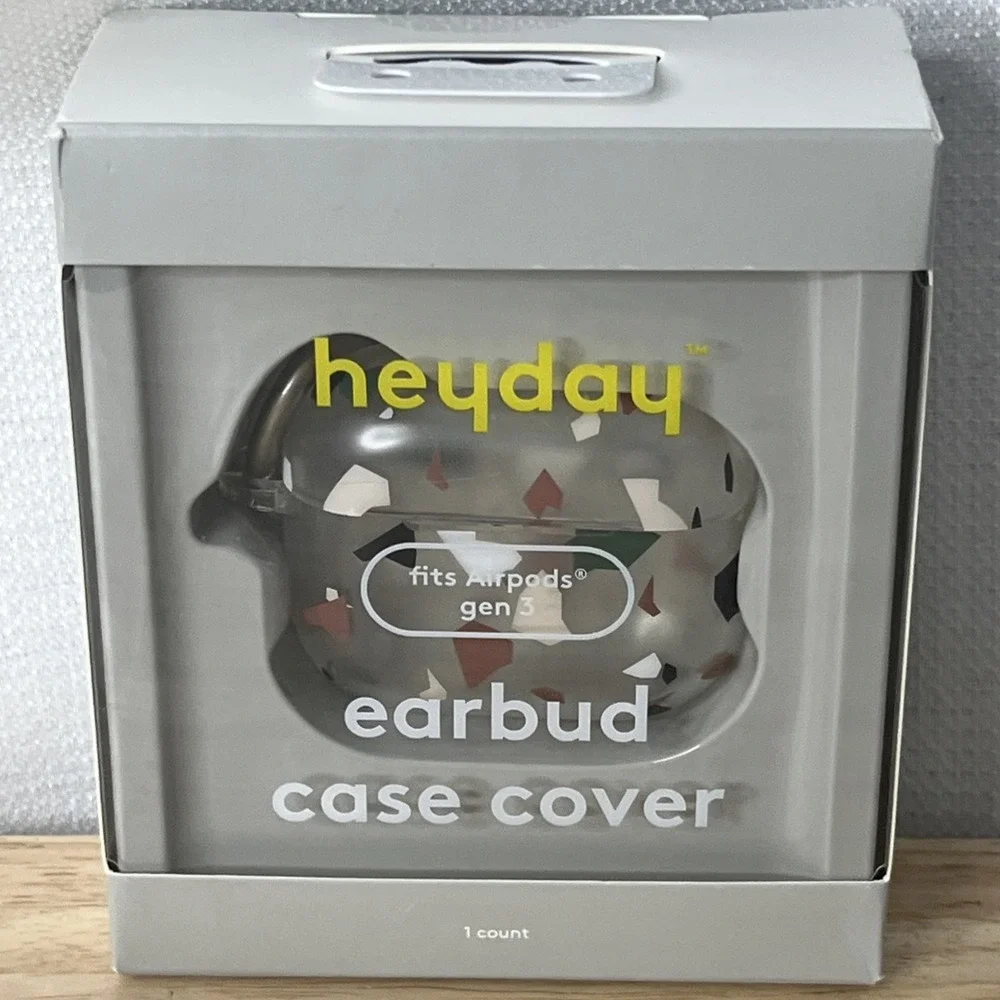 heyday Apple AirPods Gen 3 Hardshell Case with Clip - Terrazzo
